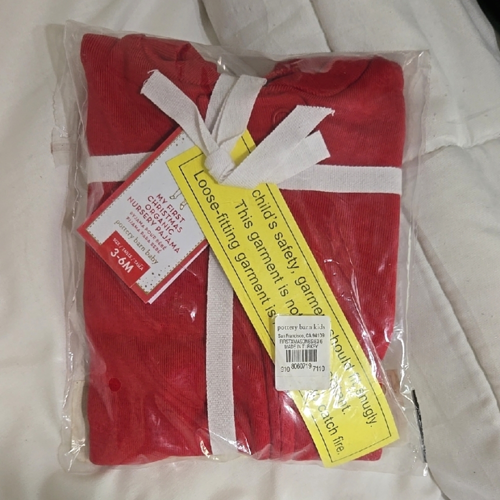 My First Christmas Organic Cotton Baby Pajama